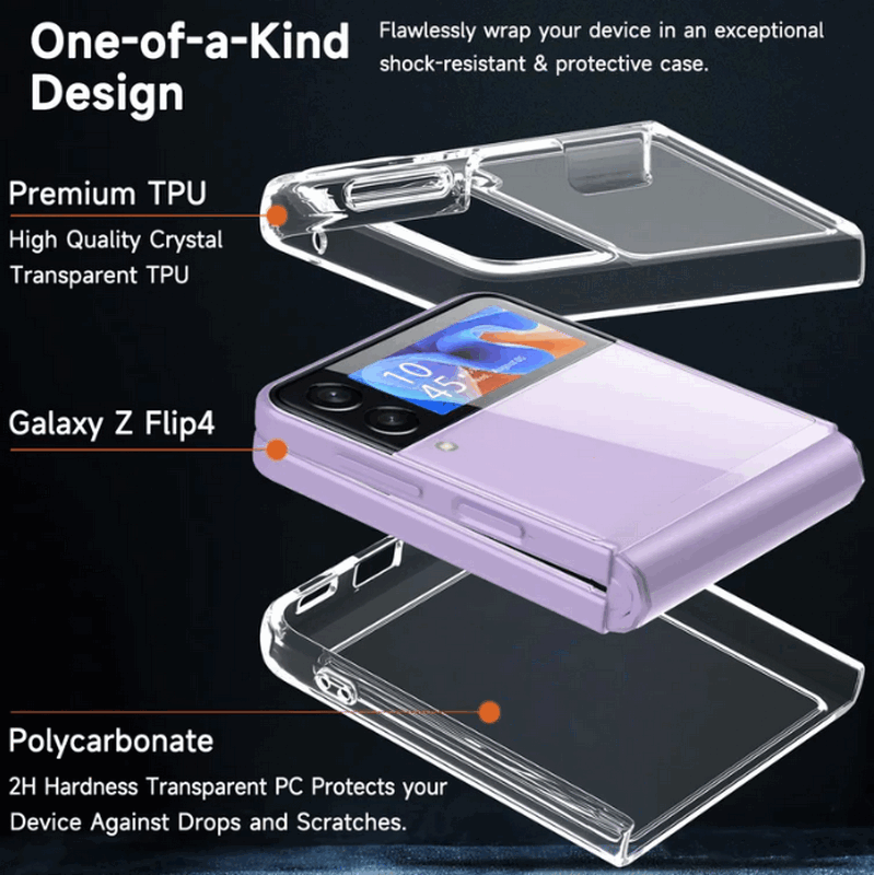 Husă transparentă pentru Samsung Galaxy Z Flip 4, BESINPO [2]