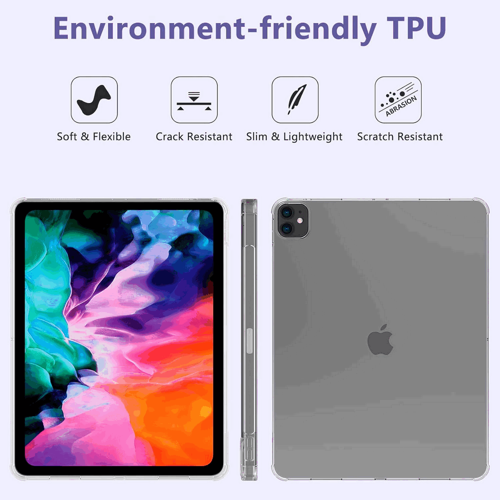 Husă Transparentă Slim pentru iPad Pro 12.9 inch, Generația a 6-a/a 5-a 2022/2021, 6CMZ [6]