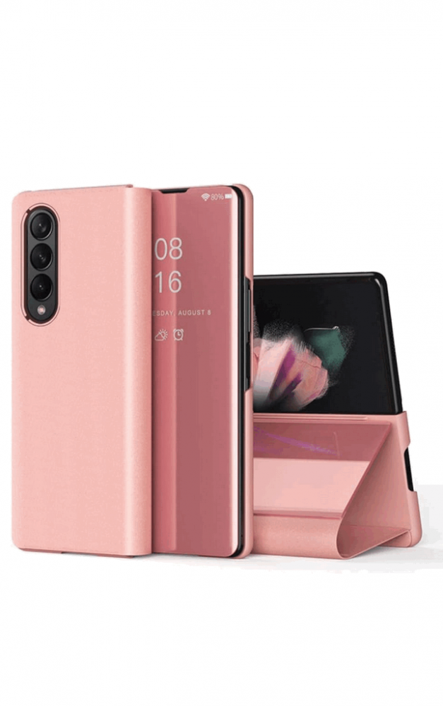 Huse pentru Samsung Galaxy Z Fold 4 5G, Clear View, rose gold, TMJV [1]