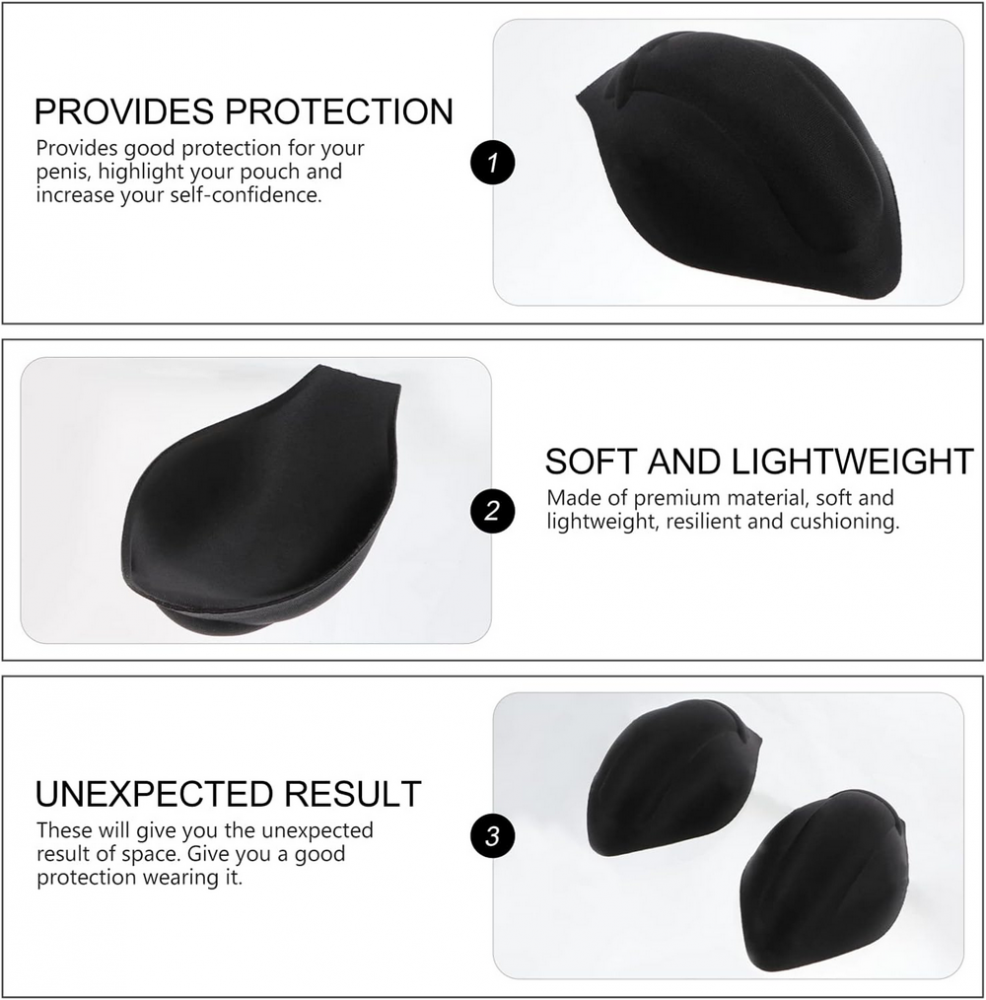 Insert Burete 3D pentru Barbati – Push-Up Invizibil pentru Slip, Pantaloni Scurti sau Costum de Baie [3]