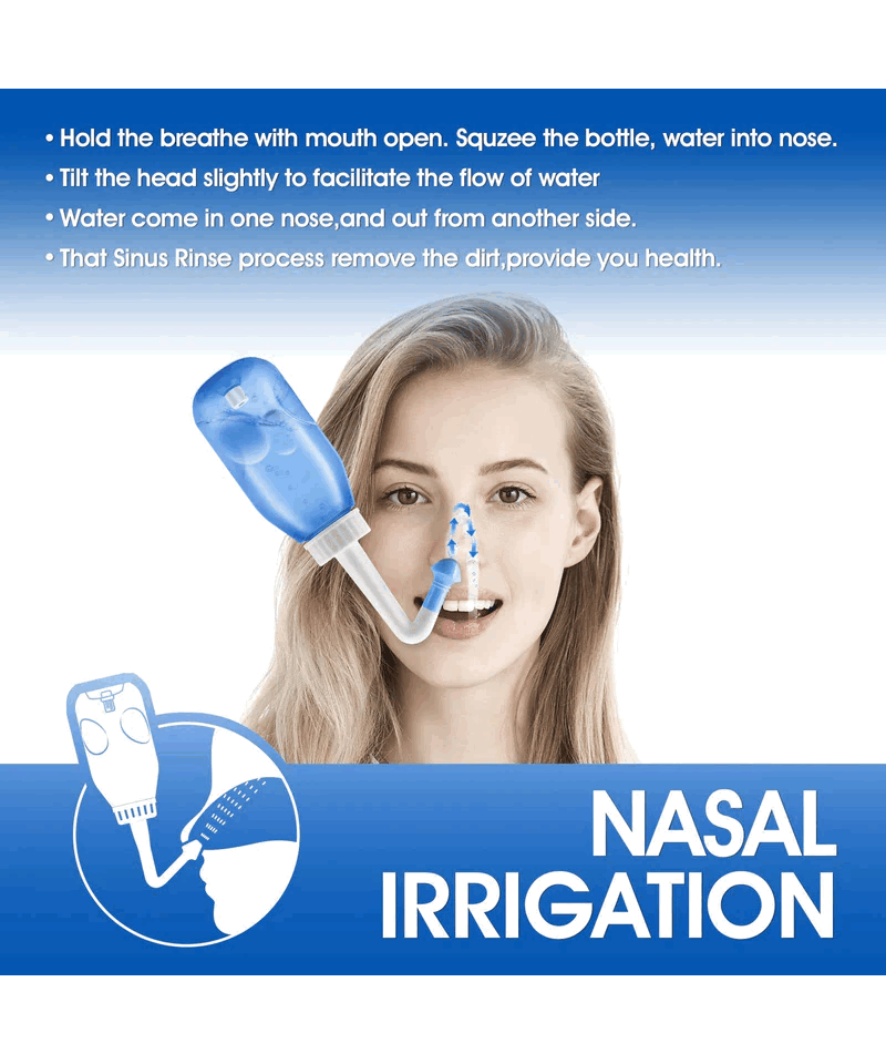 Irigator Nazal, 300ml, 2 diuze, 30 pachete de sare, termometru, Waterpulse [5]