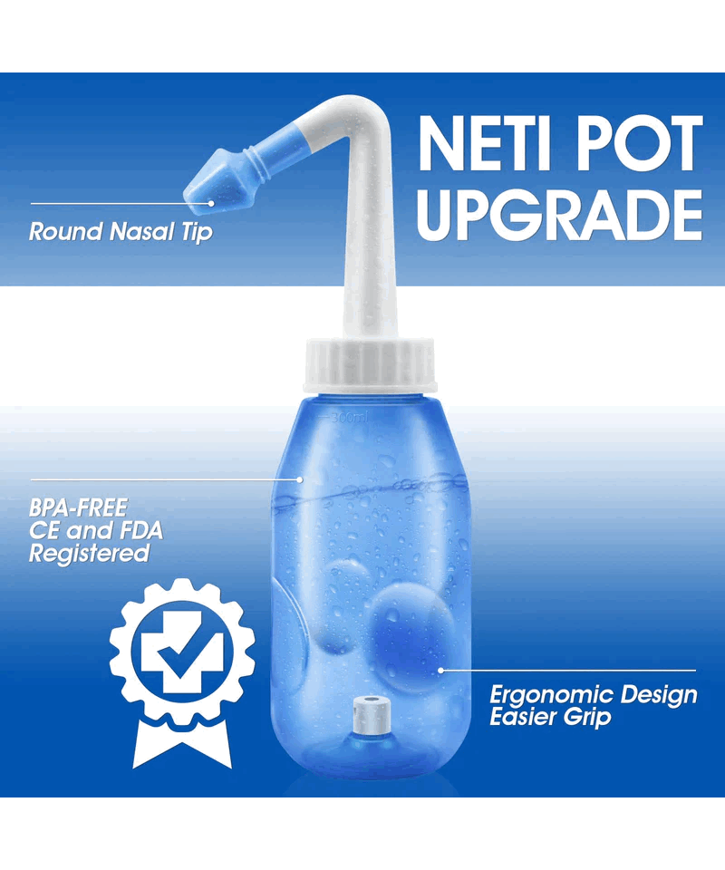 Irigator Nazal, 300ml, 2 diuze, 30 pachete de sare, termometru, Waterpulse [3]