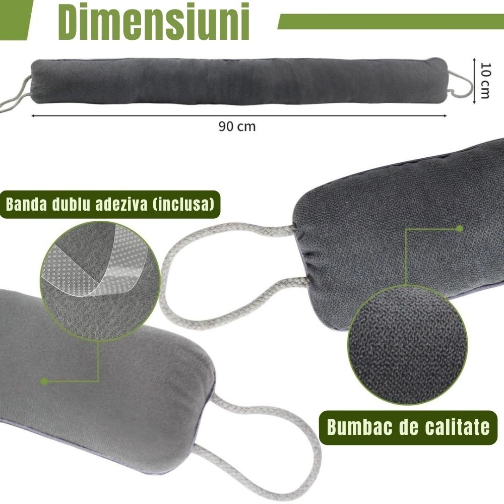 Izolator usa 93 cm anti-curent rulou etansare impotriva vantului si insectelor [3]