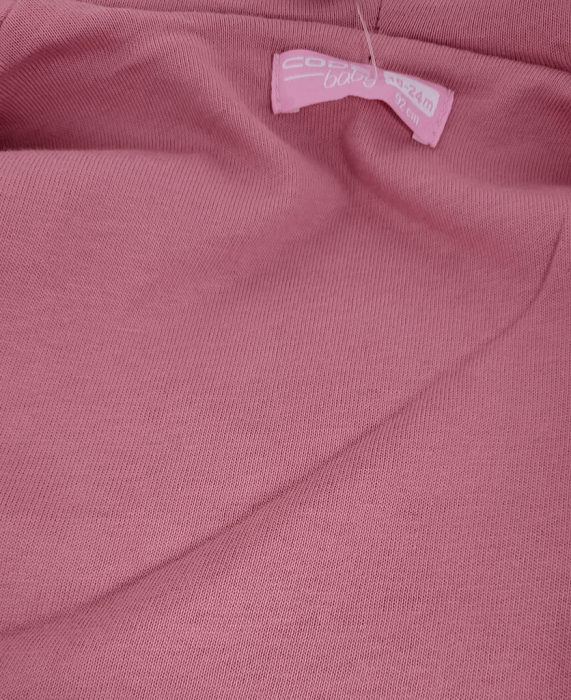 Jacheta de iarna din material fleece, Roz melange, CODE baby, 92 CM, 18/24 luni [2]
