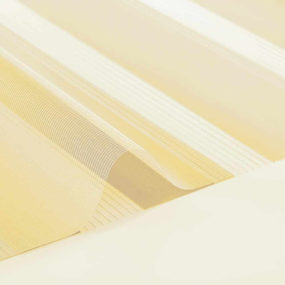 Jaluzea noapte/zi cu Fixare Fara Gaurire, Eurohome, Solutie Eleganta pentru Intimitate si Controlul Luminii, 85x220 cm, galben [2]