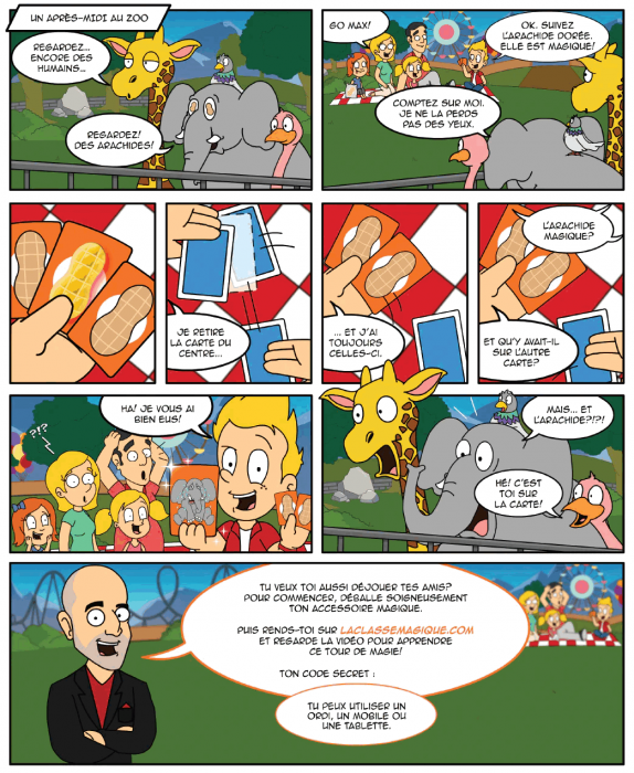 Joc primii pasi in arta magiei, carti magice, Aventuri la zoo, The Shifting Card, LaClasseMagique [4]