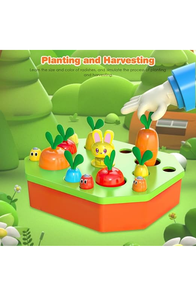 Joc recoltarea legumelor, Montessori, interactiv pentru copii 18+ luni BIK7 [3]