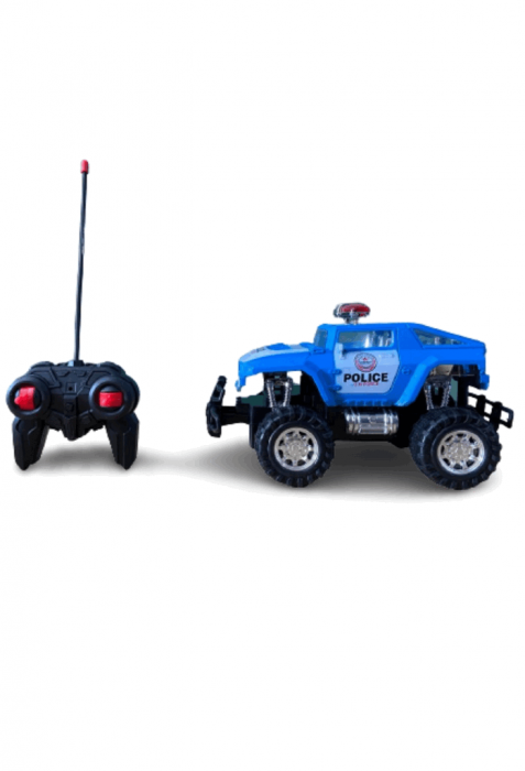 Jucarie Jeep de Politie cu Radiocomanda, OFF-ROAD, Cross-Country,4x4, scara 1:16, 4 Directii, albastru [2]