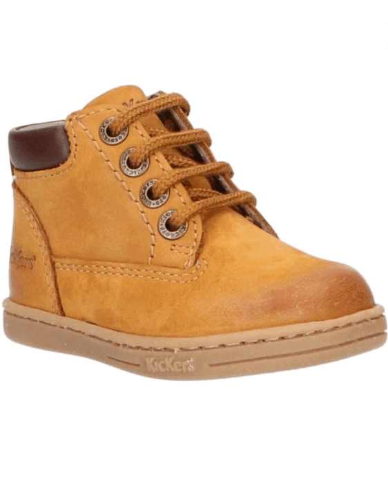 Kickers Tackland, Ghete de piele nabuc, Maro, 22 EU [5]
