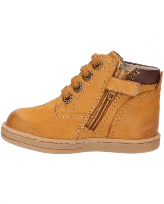Kickers Tackland, Ghete de piele nabuc, Maro, 22 EU [4]