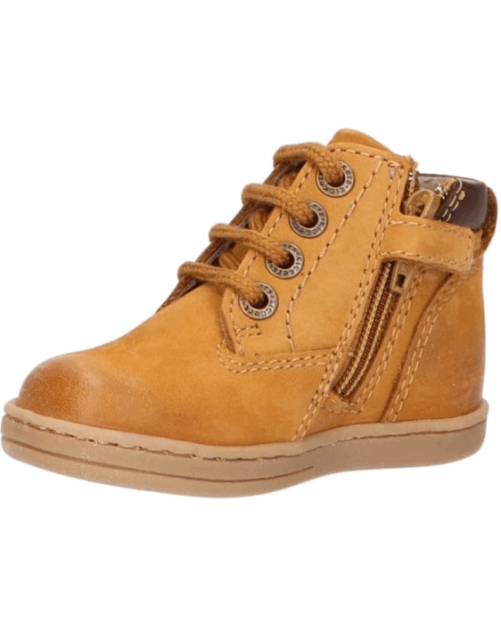 Kickers Tackland, Ghete de piele nabuc, Maro, 22 EU [6]
