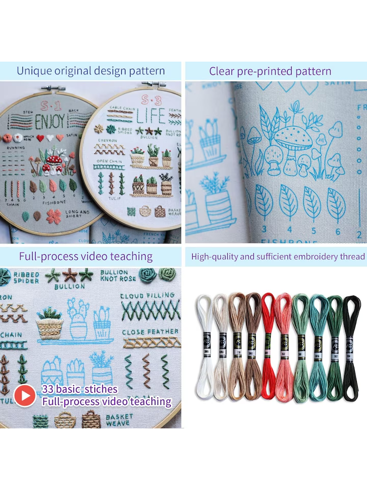 Kit broderie, 20 cm, multicolor - ZMH7 [5]