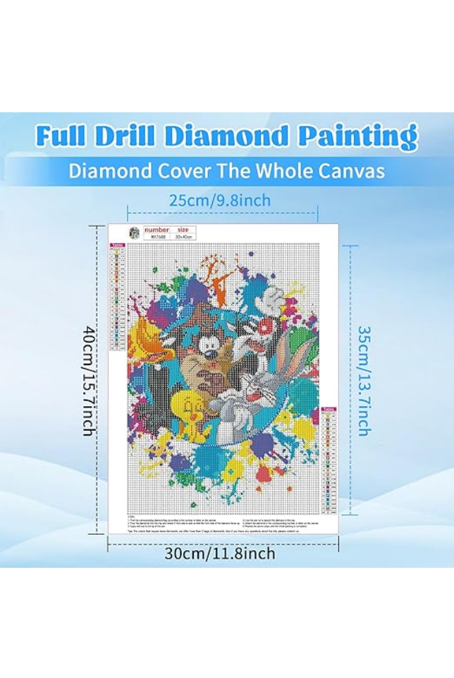 Kit de Pictură cu Diamante, 5D, Looney Tunes, DOMROM - SUEZ [2]