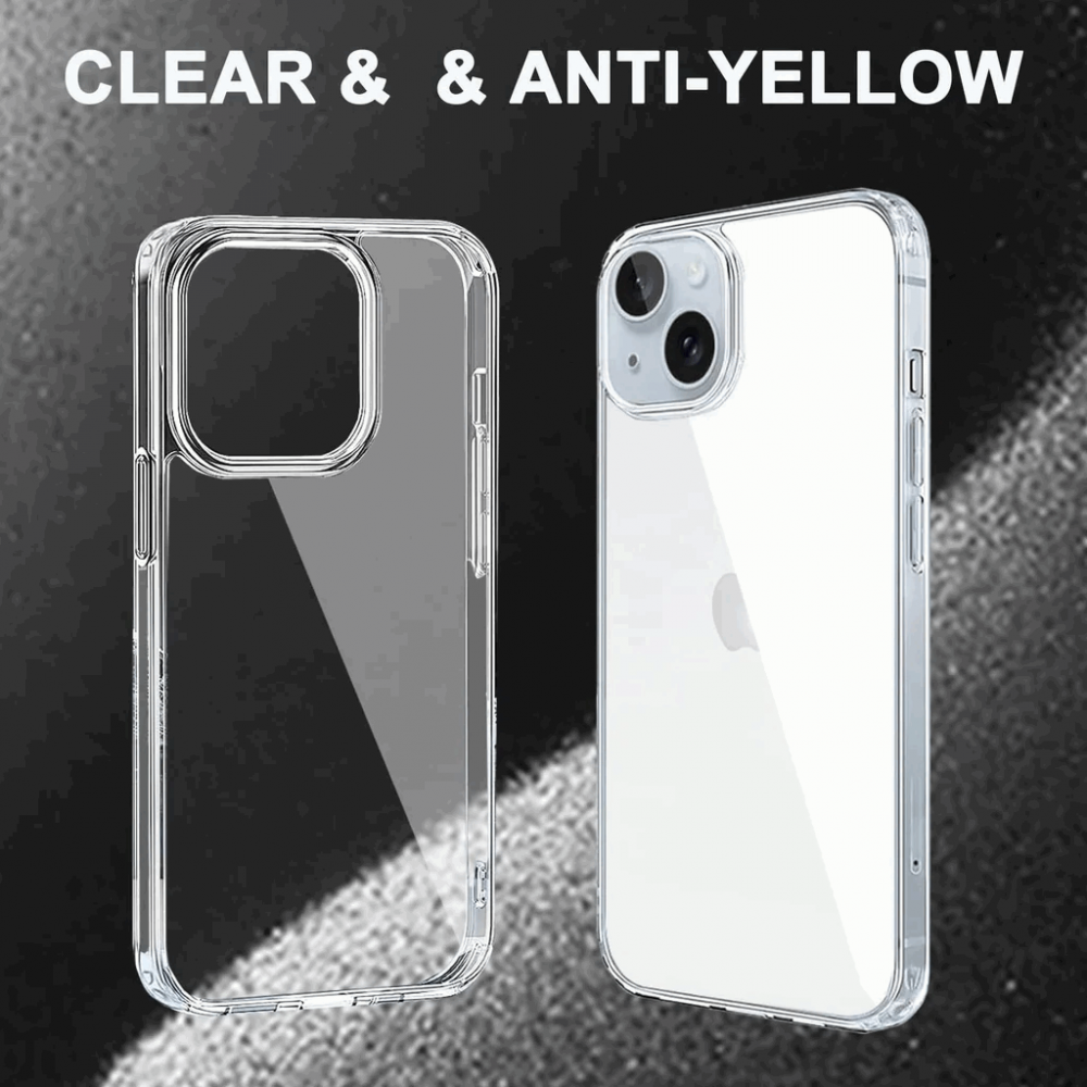 Kit de protecție completă pentru iPhone 15 Plus, husa transparenta si 2 folii de sticla de protectie, OH3B [2]