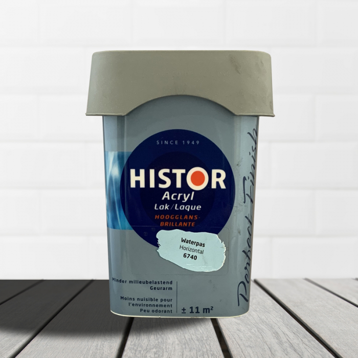 Lac colorat, Histor, pe baza de apa lucios satinat, albastru deschis-6740, 750 ml [3]