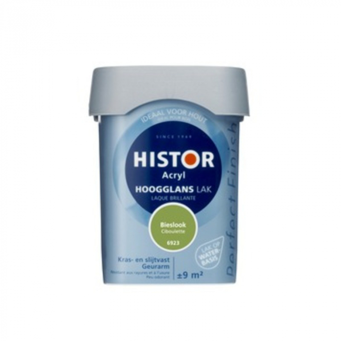 Lac colorat, Histor, pe baza de terebentina, Interior si exterior,verde-6923, 750 ml [1]