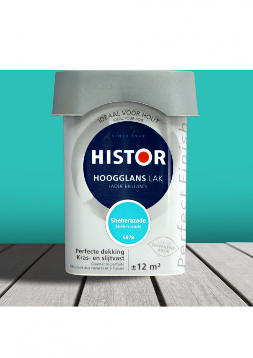 Lac colorat, Histor, pe baza de terebentina, turcoaz-6978, 750 ml [3]