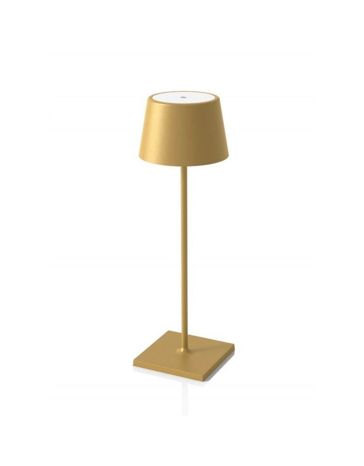 Lampă de Masă LED Reîncărcabilă, Design Minimalist culoare Gold VZGJ [6]