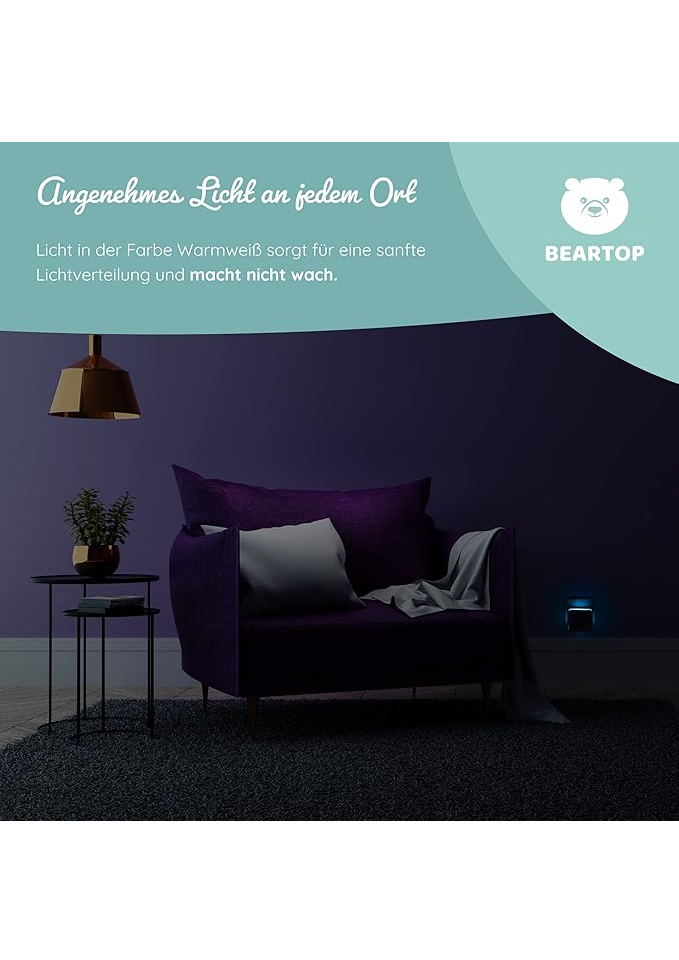 Lampă de Noapte cu Senzor de Mișcare, pentru camera copiilor, BEARTOP - 29Q7 [7]