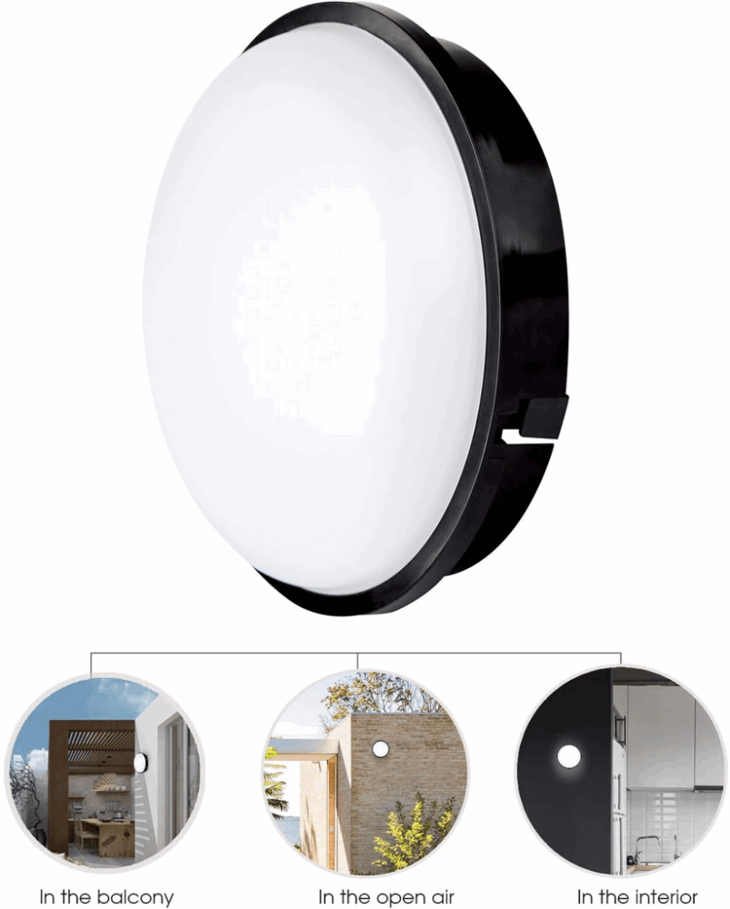 Lampă exterioară LED rotundă, diametru 20 cm, 20W, IP 65, 1600 lm, 3000 K, MegaCube, 23W9Z [5]