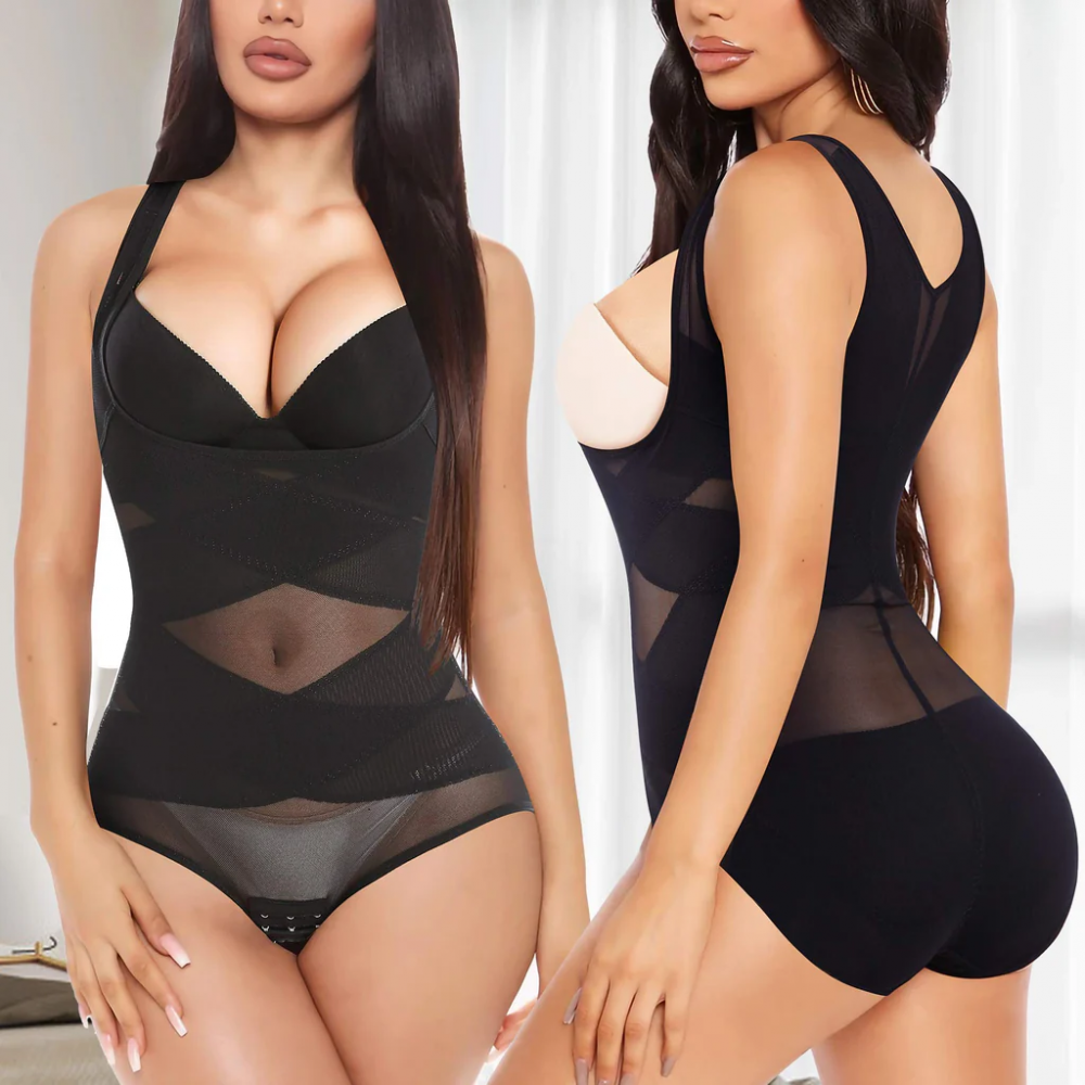 Lenjerie de corp modelatoare, control abdominal,GOTOLY, Negru, 3XL [4]