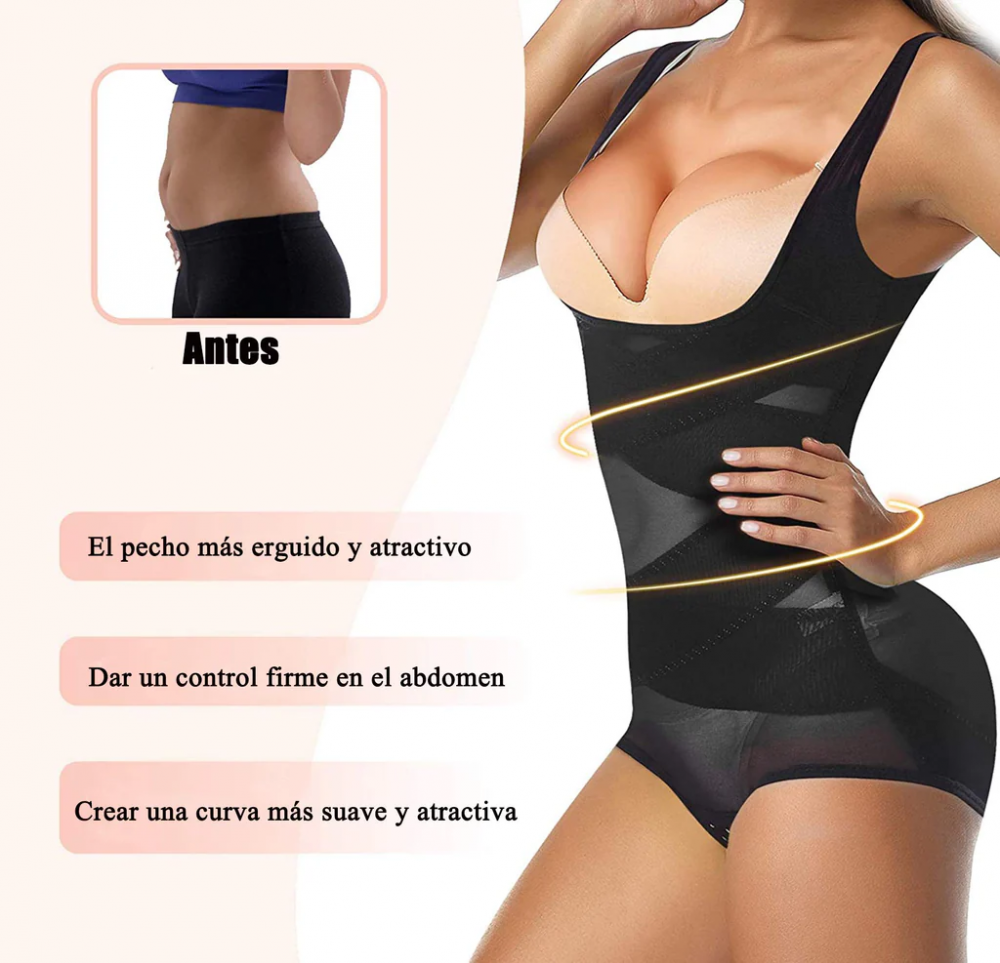 Lenjerie de corp modelatoare, control abdominal,GOTOLY, Negru, 3XL [2]