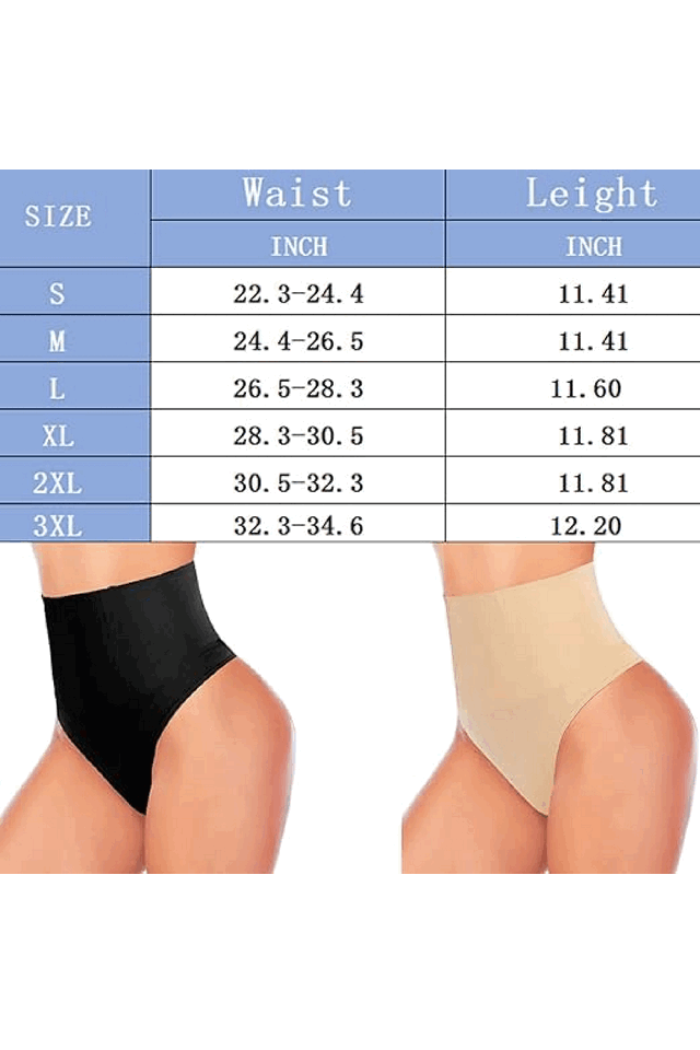 Lenjerie Modelatoare tip Tanga, Talie Înaltă, negru,Weisangmi [6]