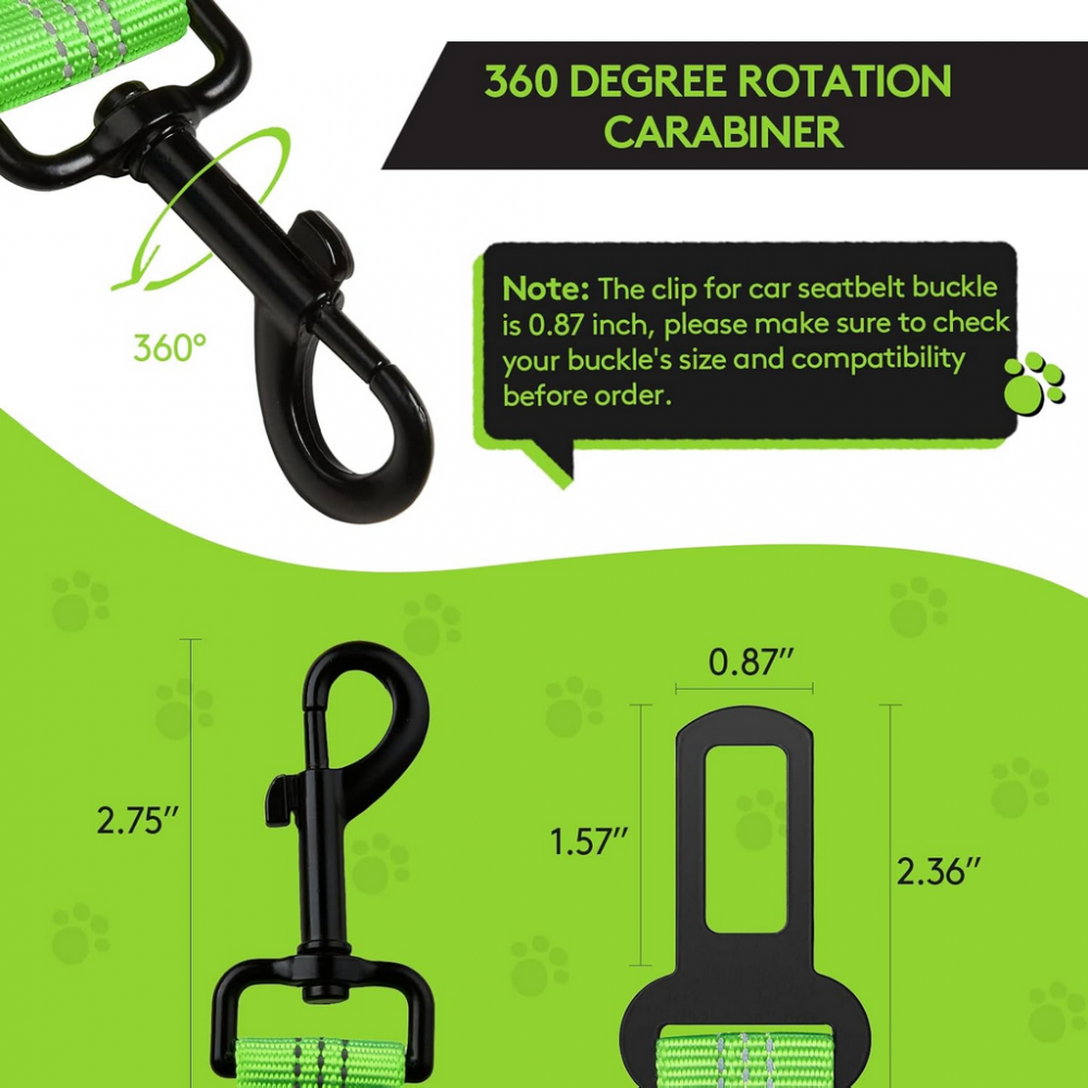 Lesa pentru caini sau pisici, centura de siguranta pentru masina, 53-69 cm [4]