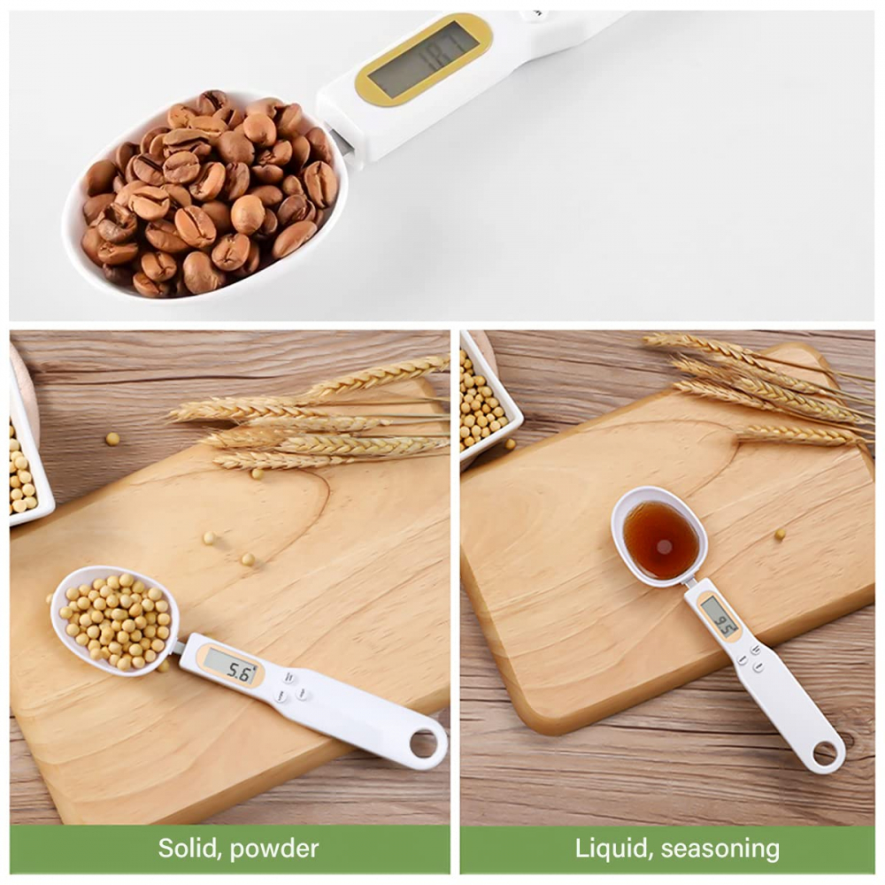 Lingura cu Cantar Digital de Bucatarie – Precizie 0.1 g, Capacitate 500 g, Ideala pentru Lapte Praf, Condimente, Lichide si Pulberi, Baterie inclusa CR2032, 23 cm [2]