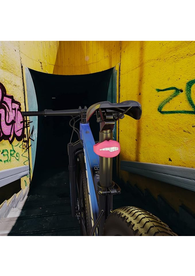Lumină Stop Bicicletă în Formă de Buză, USB Reîncărcabilă, Rezistentă la Apă și Vizibilitate de 180° [3]