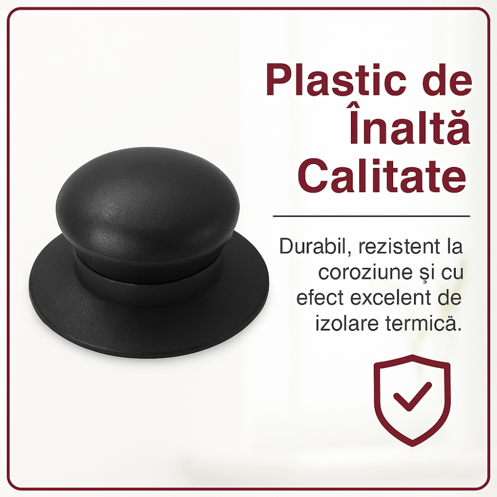 Mânere Universale Capace Oale și Tigăi – Set 6 Knob-uri Rezistente la Căldură cu Șuruburi și Șurubelniță SPOKKI [2]