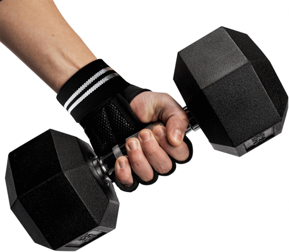 Mănușile pentru fitness si sala, din material respirabil, Warzish, marime M [5]