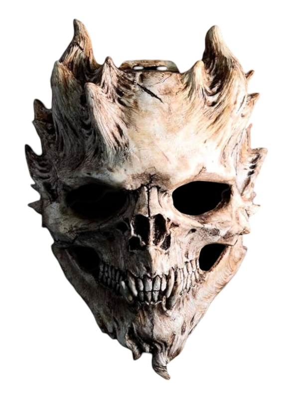 Masca demon craniu 3D latex full head pentru adulti cosplay Halloween [1]