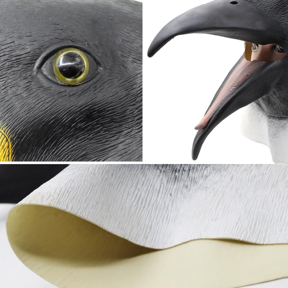 Masca Pinguin unisex, din latex natural, ideala pentru Halloween sau petreceri tematice [5]
