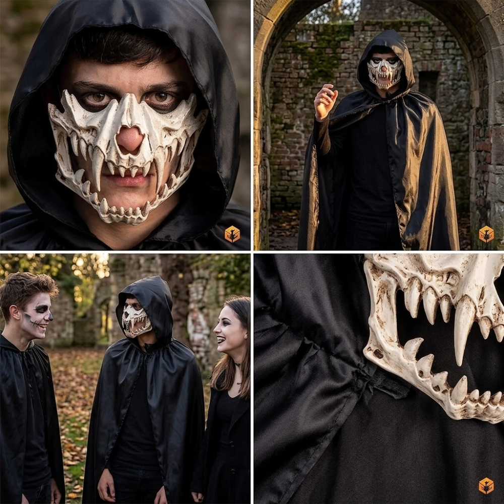masca-schelet-halloween-cu-gluga-craniu-animal-colti-cosplay [2]