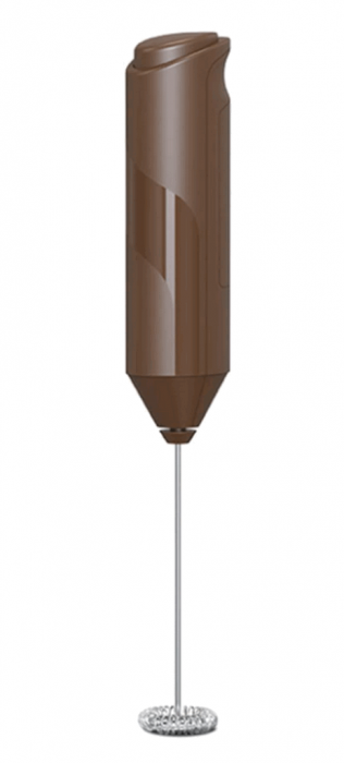 Mixer spuma lapte, electric cu baterii, bauturi calde/reci, maner izolat termic, otel inoxidabil, cu stand vertical, EASY Making Life Simple - KJBQ-4-BS, pentru latte, ciocolata calda, cappuccino, fra [2]