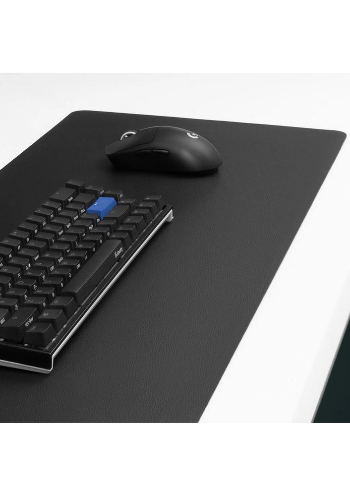 Mousepad Încălzit pentru Birou, 3 Trepte de Încălzire & Oprire Automată, din piele, negru [4]