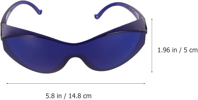 Ochelari de Protecție IPL, Milisten, Lentile UV pentru Epilare, Proceduri Cosmetice și Albire Dentară, Albastru [2]