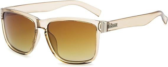 Ochelari de Soare Dama Polarizați LECKIRUT, Design Retro Vintage Pătrat, Protecție UV 100%, Lentile TAC, Maro, Pachet Cadou Complet [4]