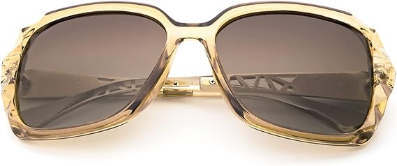 Ochelari de Soare Oversized pentru Femei LECKIRUT, Polarizați, UV400, Rame Fashion cu Cristale, Accesorii Incluse, Cadou Elegant [2]