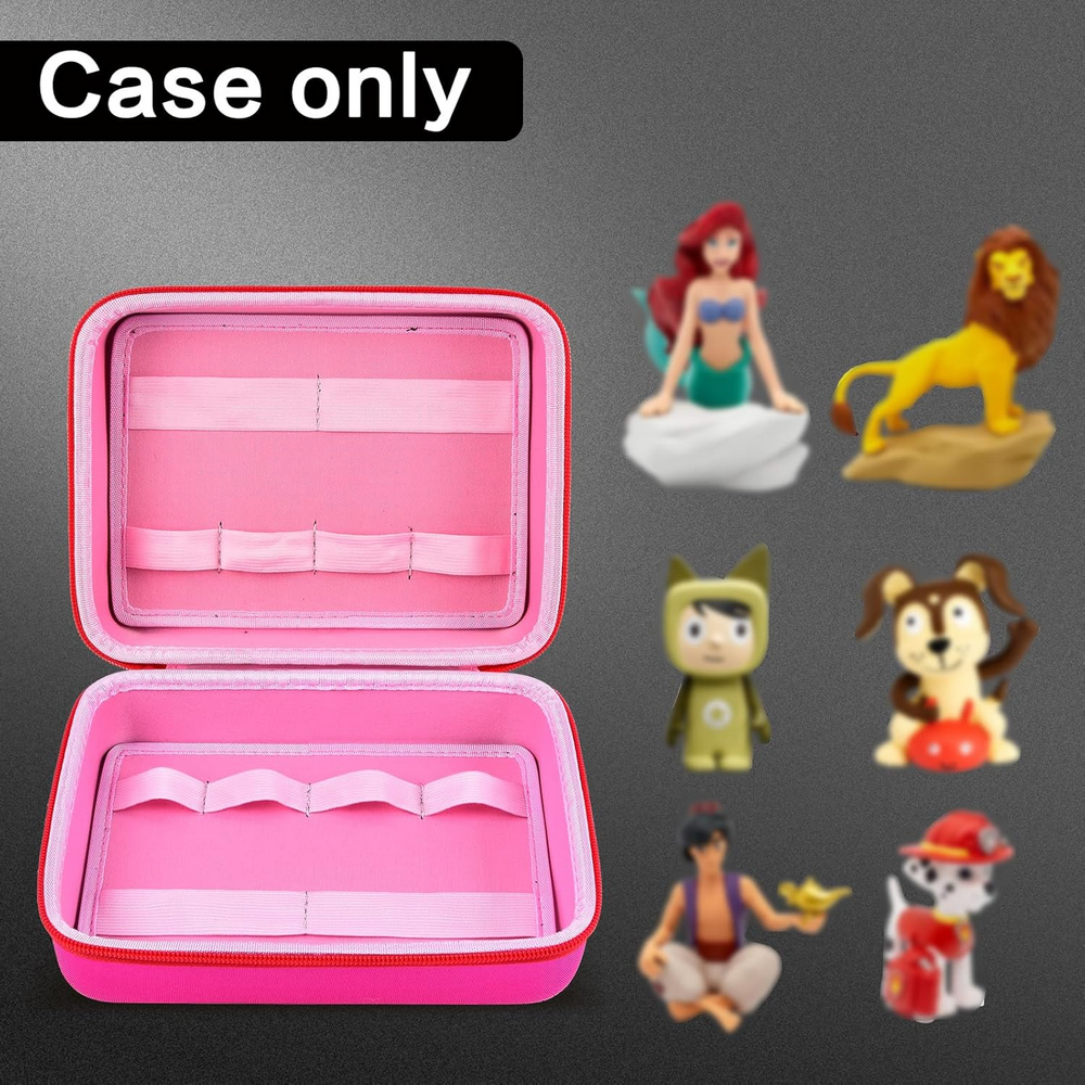 Organizator de Depozitare Compatibil cu Figurinele Tonies si Toniebox, pentru Figurine Audio, Roz [2]