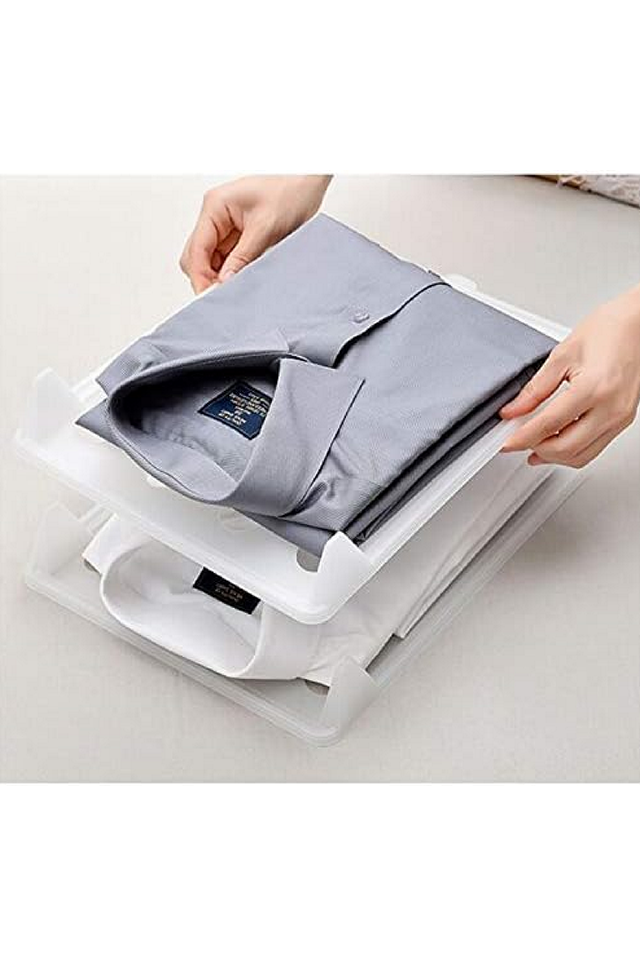 Organizator pentru dulap, Organicer,  Set de 10, alb [2]
