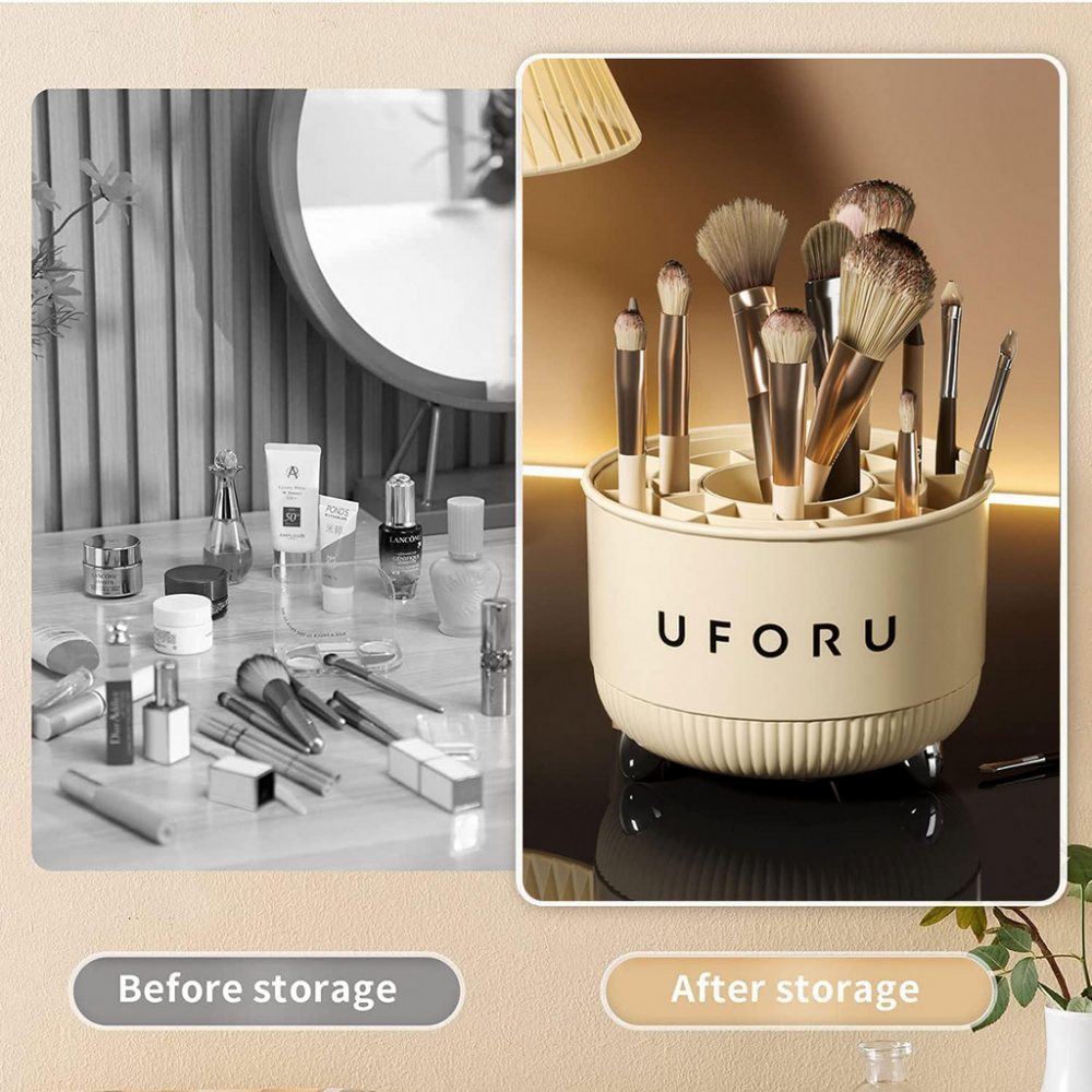 Organizator Rotativ de Machiaj, Uforu, bej, GB05 [3]