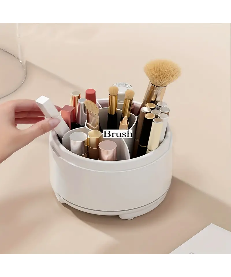 Organizator Rotativ pentru Pensule de Machiaj forma de Urs, culoare Alb TuToing - O0TF [2]