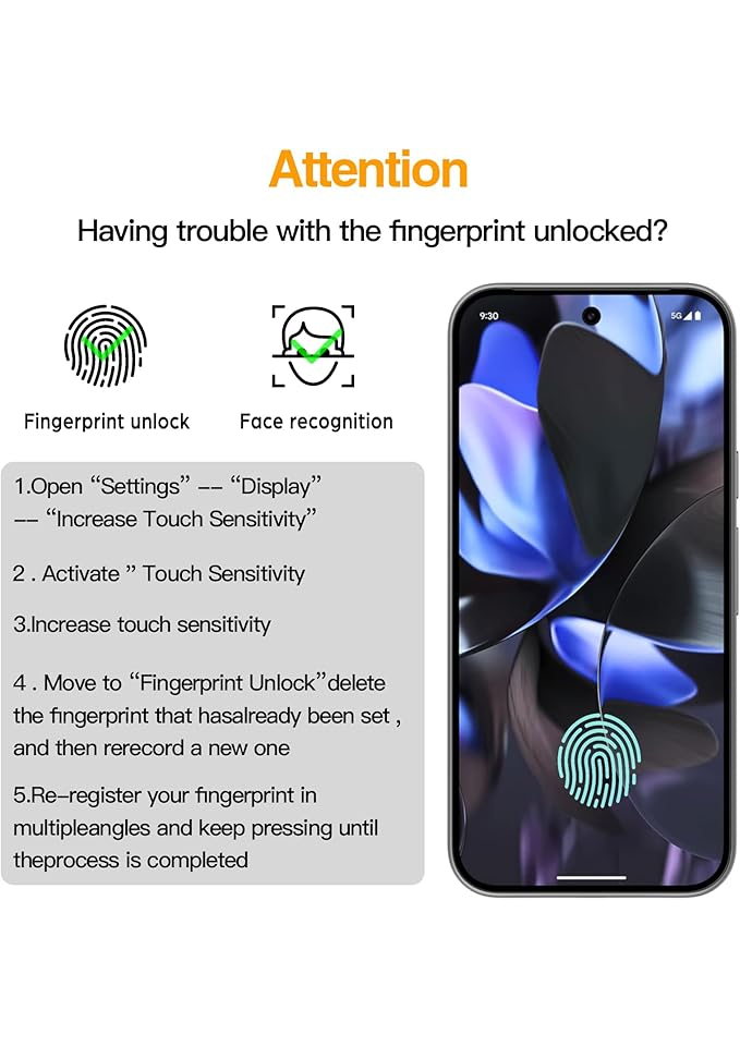 Pachet 2+2 protectie ecran si camera, Google Pixel 9 Pro, transparente, din sticla, Natbok [2]