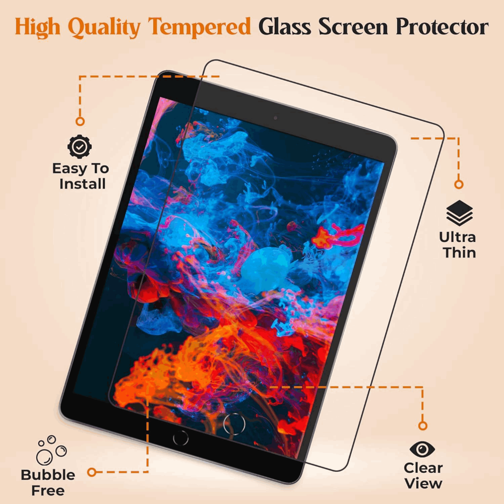 Pachet 2 protectii de Ecran din Sticlă securizata pentru iPad 10.2 Inch, Abrity, L1PV [2]