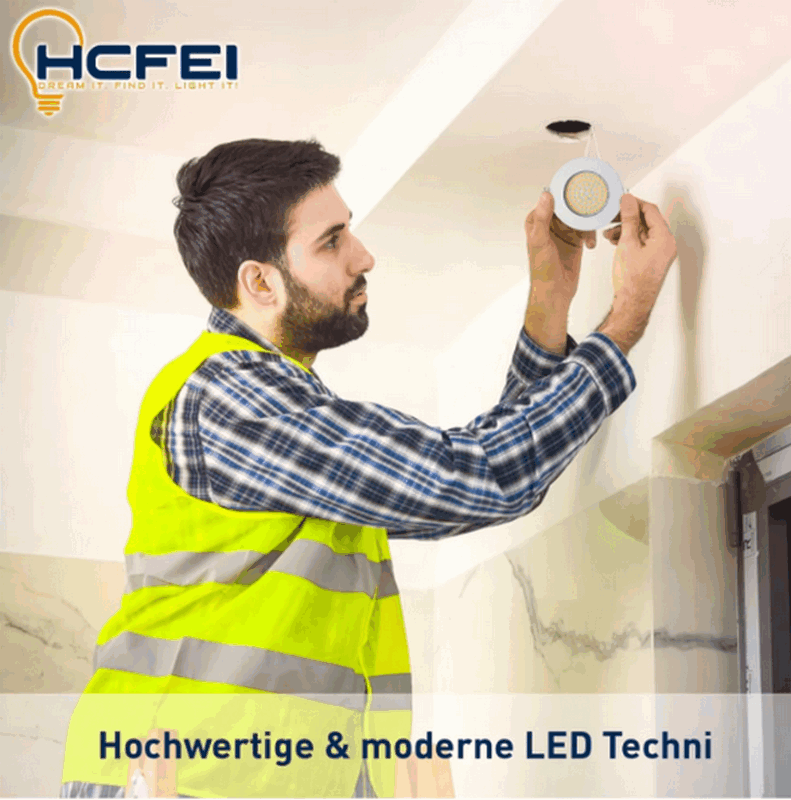 Pachet 6 Spoturi LED, 3.5 W, 400 lm, lumina alb cald 3000k, corp din aluminiu, Alb [5]