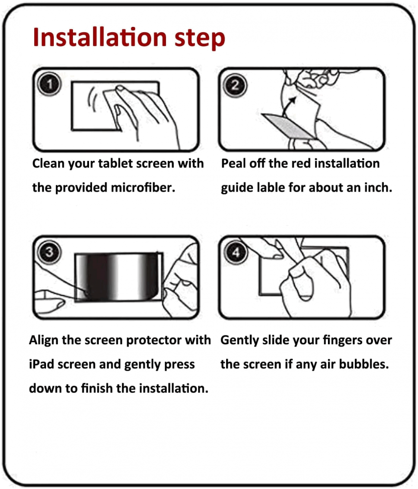 Pachet cu 2 protectii de Ecran din Sticlă Securizata pentru iPad Air 4/5 și iPad Pro 11 Inch, Abrity, 4LNZ [7]