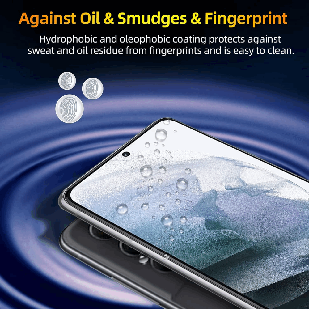 Pachet de 2 folii de protecție pentru Samsung Galaxy S21FE 5G, duritate 9H, folie de sticlă, protecție ecran ultra-HD rezistentă la zgârieturi, anti-bule, Oduio [3]