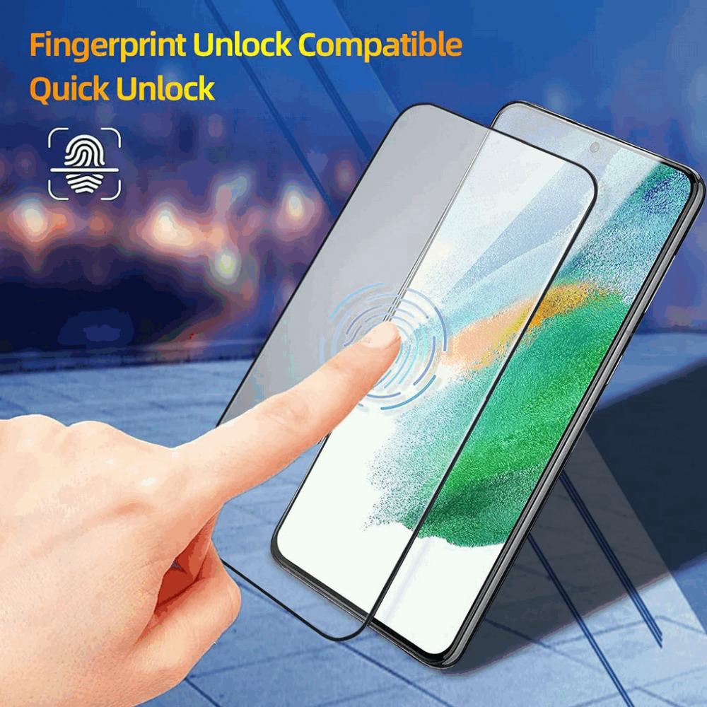 Pachet de 2 folii de protecție pentru Samsung Galaxy S21FE 5G, duritate 9H, folie de sticlă, protecție ecran ultra-HD rezistentă la zgârieturi, anti-bule, Oduio [6]